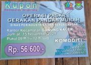 Program Operasi Pasar Gerakan Pangan Murah di Kec.Gunung Kaler Tangerang Batal Dilaksanakan