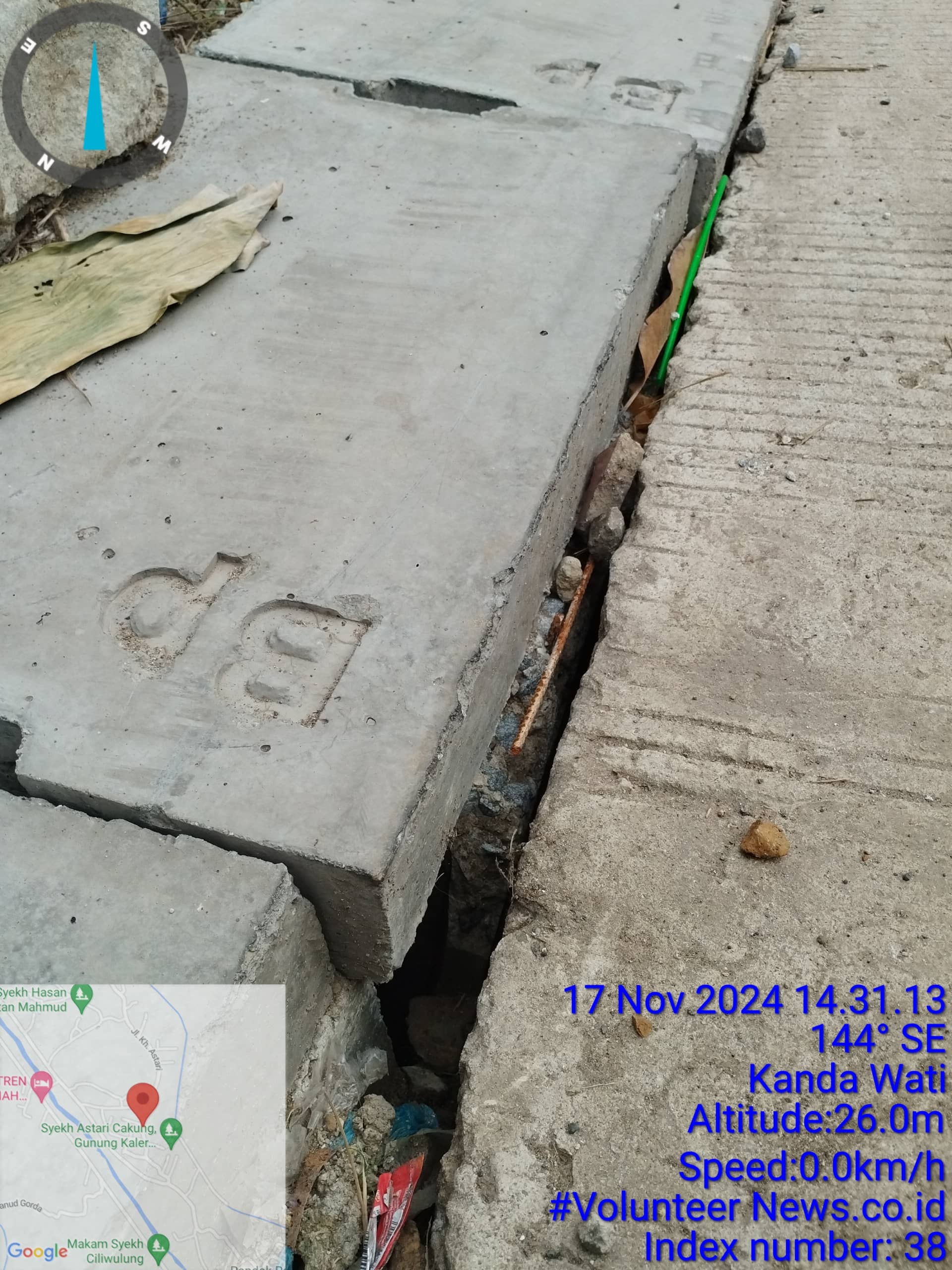 Proyek Pemasangan U ditch di Desa Kandawati Kec.Gunung Kaler Diduga Terindikasi Korupsi