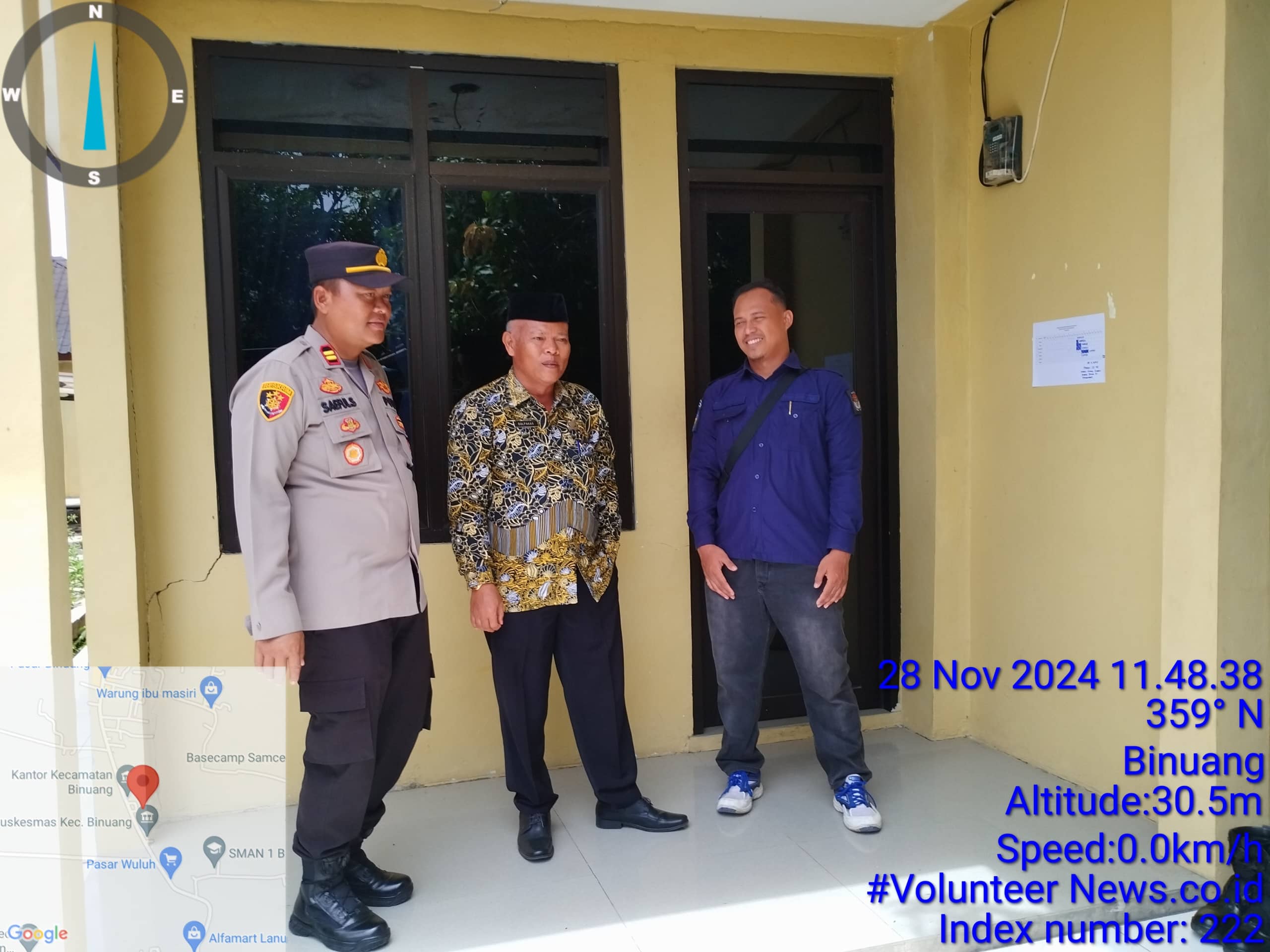 Kapolsek Carenang Pantau Langsung Pengamanan Logistik Pilkada 2024