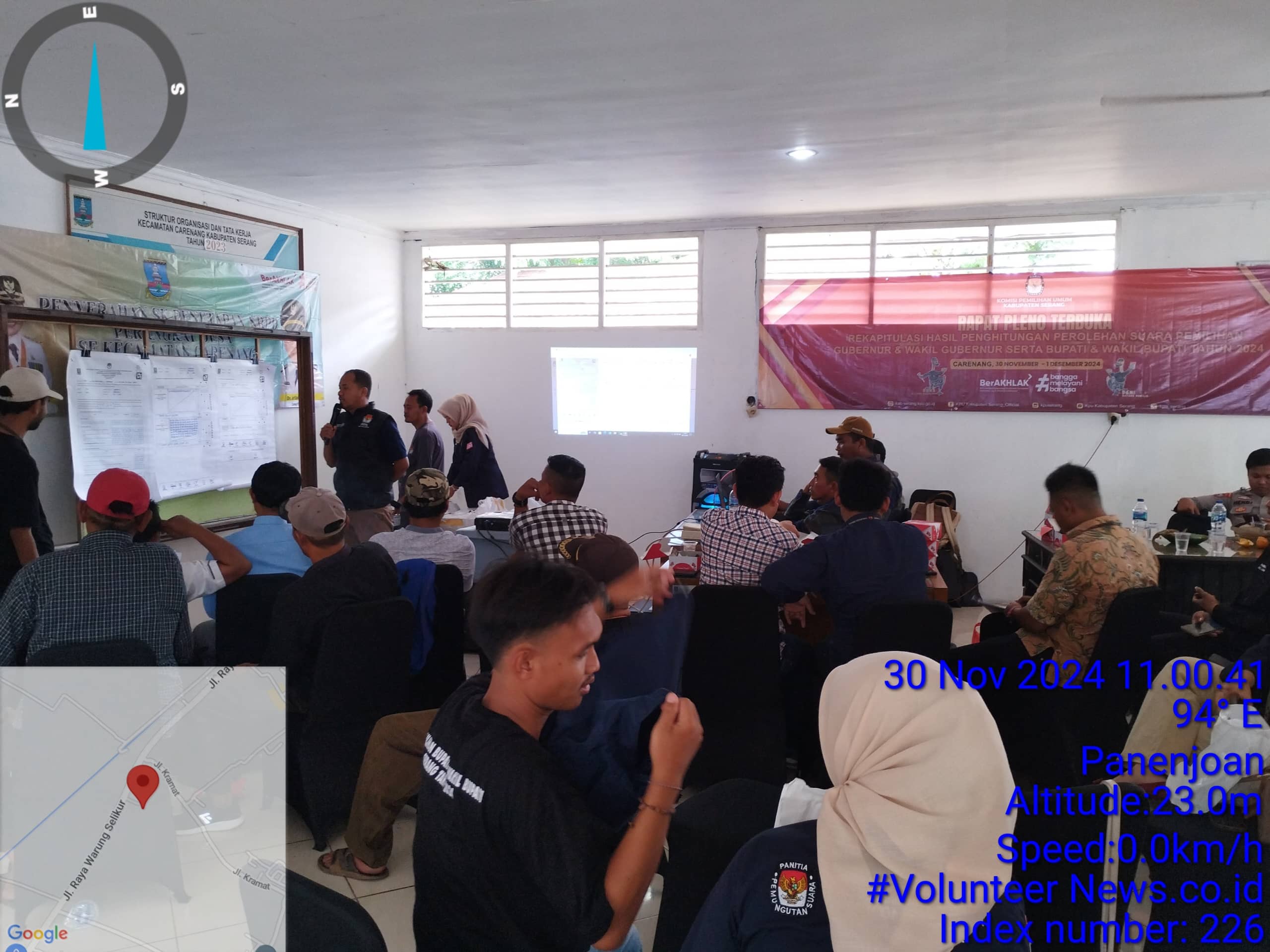 PPK Kec.Carenang Gelar Rapat Pleno Terbuka Pilkada 2024