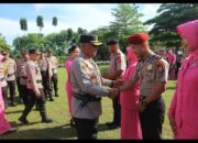 Kapolres Serang Pimpin Upacara Kenaikan Pangkat Personel Polres Serang 