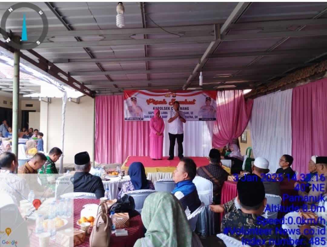 Pisah Sambut Kapolsek Carenang Dihadiri Seluruh Elemen Masyarakat