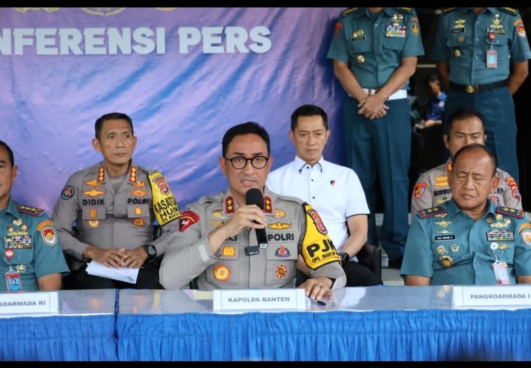 Kapolda Banten Bersama Mabes TNI AL Ungkap Kasus Penembakan Bos Rental, Jajaran Polsek Cinangka Terancam Demosi dan PTDH
