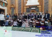 Masyarakat bersama Majelis Pemuda Al-Hijrah Desa Kedung Santuni 56 Anak Yatim