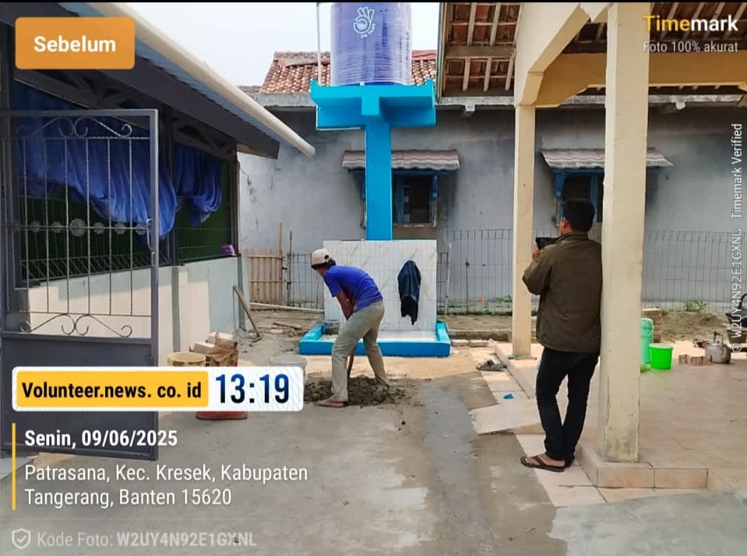 Minim K3, CV.Al-Farizi Kerjakan Proyek SAB di Desa Patrasana Kec.Kresek Hampir Rampung