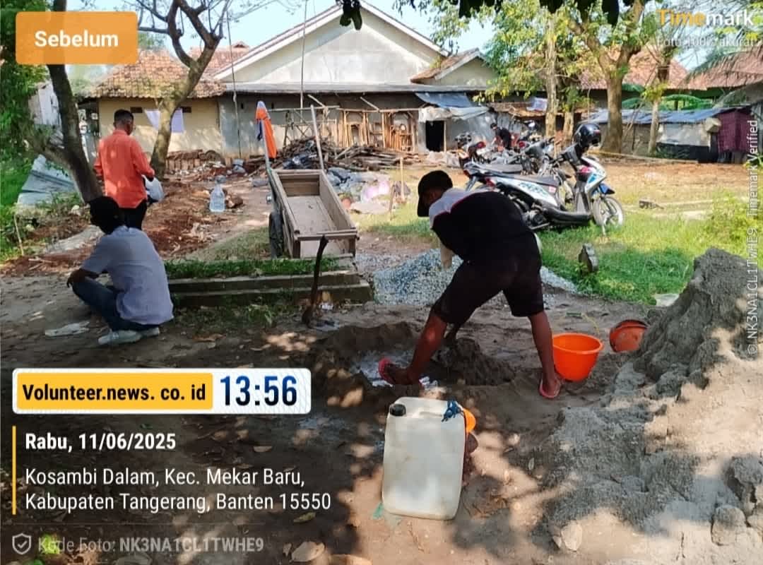 Minim K3, CV. Padi Mas Kerjakan Dua Proyek Pemagaran Makam TPU di Desa Kosambi Dalam Kec.Mekarbaru