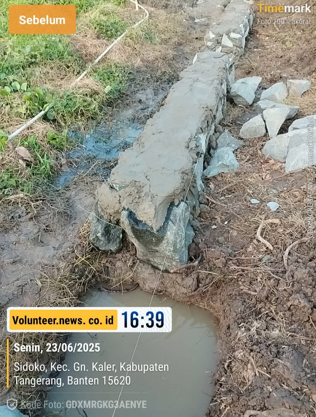 Terkait Proyek Pemagaran TPU di Desa Sidoko Kec.Gunung Kaler, CV.Mahardika Artha Gemilang Diduga Curi Kubikasi Pondasi