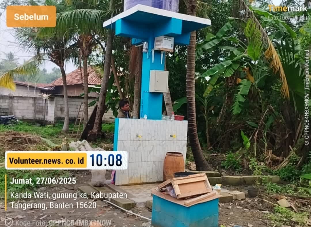 Pekerjaan CV.Multi Karya Proyek SAB di Kp.Kedung Desa Kandawati Kec.Gunung Kaler Tangerang Dikeluhkan Ustad Gufron