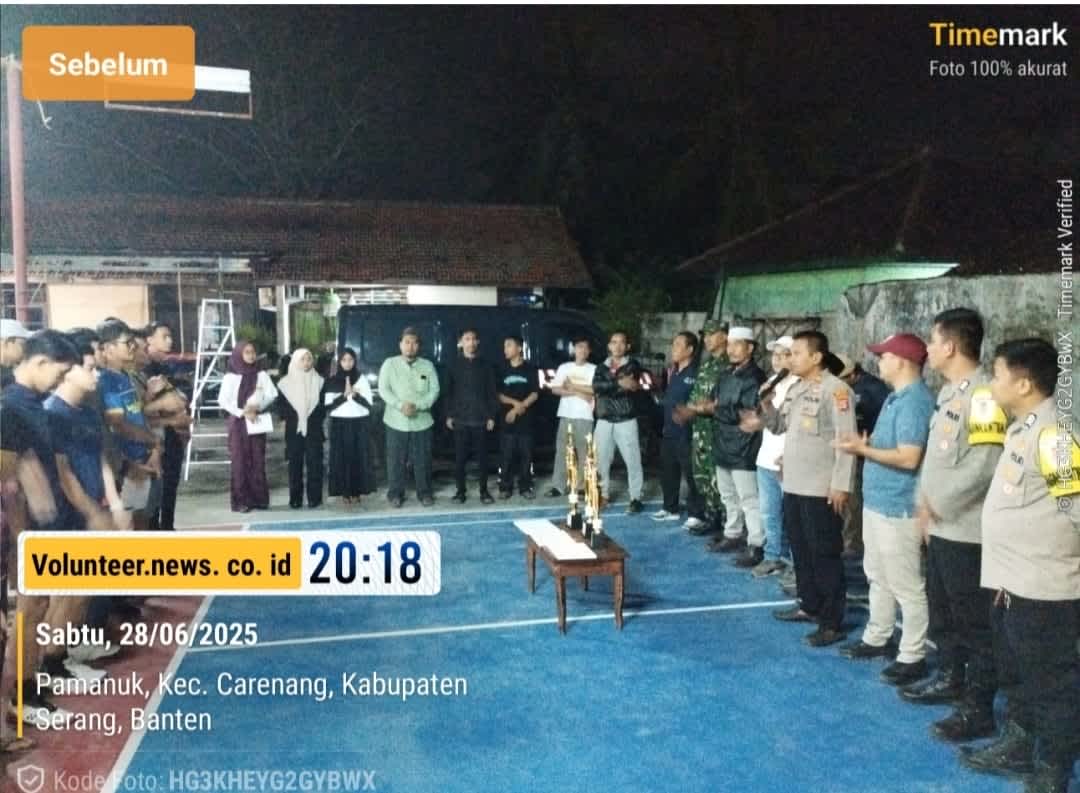 Semarak HUT Bhayangkara Ke-79, Polsek Carenang Polres Serang Gelar Turnamen Badminton