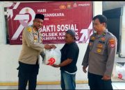 HUT Bhayangkara Ke-79 Kapolsek Kresek Pimpin Langsung Giat Bhakti Sosial
