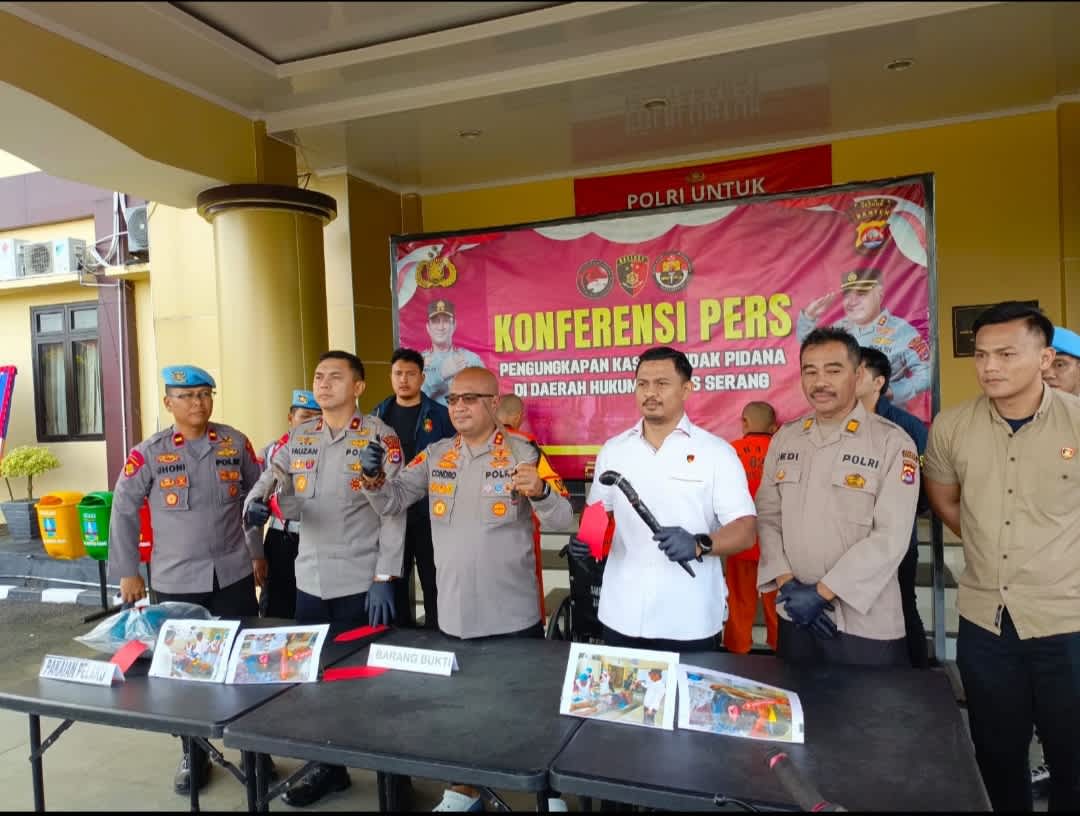 Polres Serang Berhasil ungkap Kasus Pembunuhan di Binuang, Tiga Pelaku di Tangkap