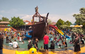 Libur Panjang Sekolah Pengunjung Padati Tempat Wisata Binuang Waterpark