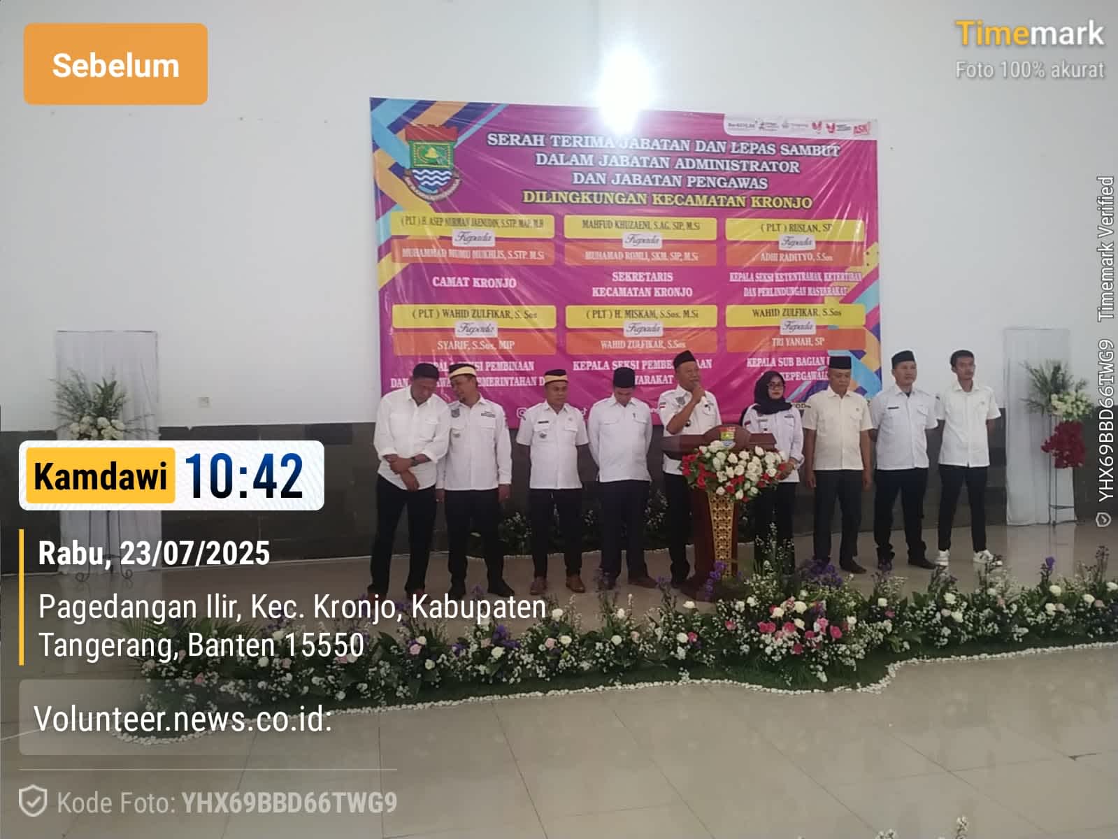 Pemerintah Kecamatan Kronjo Gelar Sertijab dan Lepas Sambut Pejabat, Wujud Penyegaran Birokrasi dan Penguatan Layanan Publik