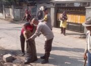 Peduli Lingkungan, Personel Polsek Carenang Ikut “Grebek Sampah” di Binuang