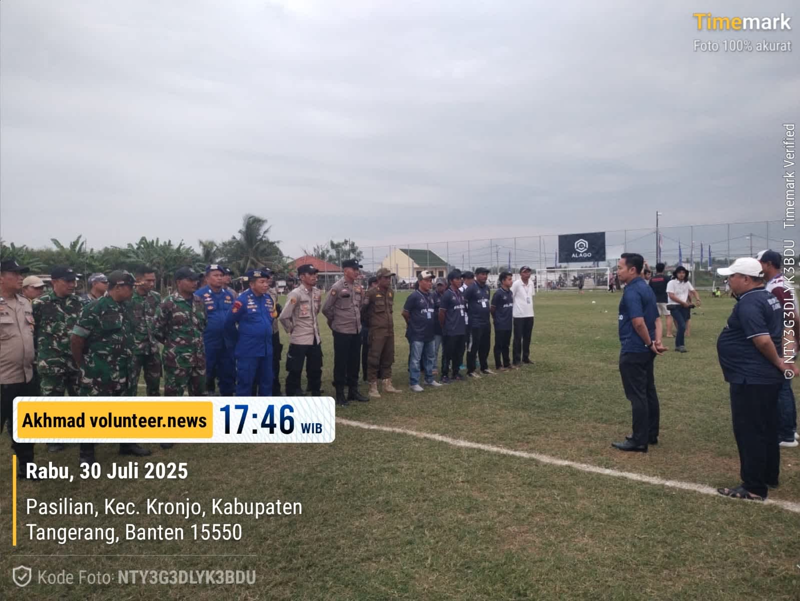 Camat Kronjo Pimpin Apel Konsolidasi : Pastikan Keamanan Turnamen LINDA CUP 2025 di Kronjo