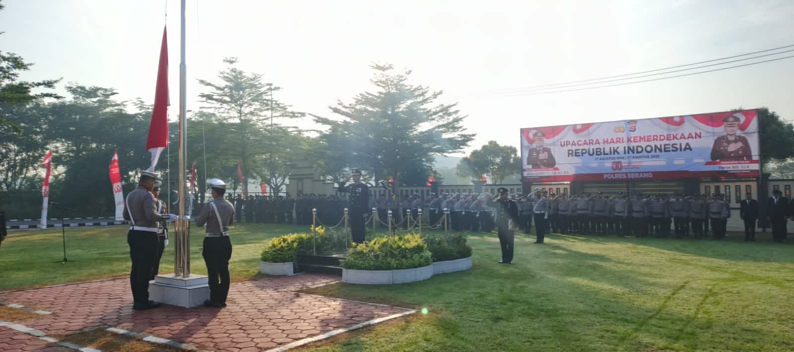 Polres Serang Gelar Upacara HUT ke-80 RI: Momentum Perkuat Persatuan dan Soliditas Bangsa