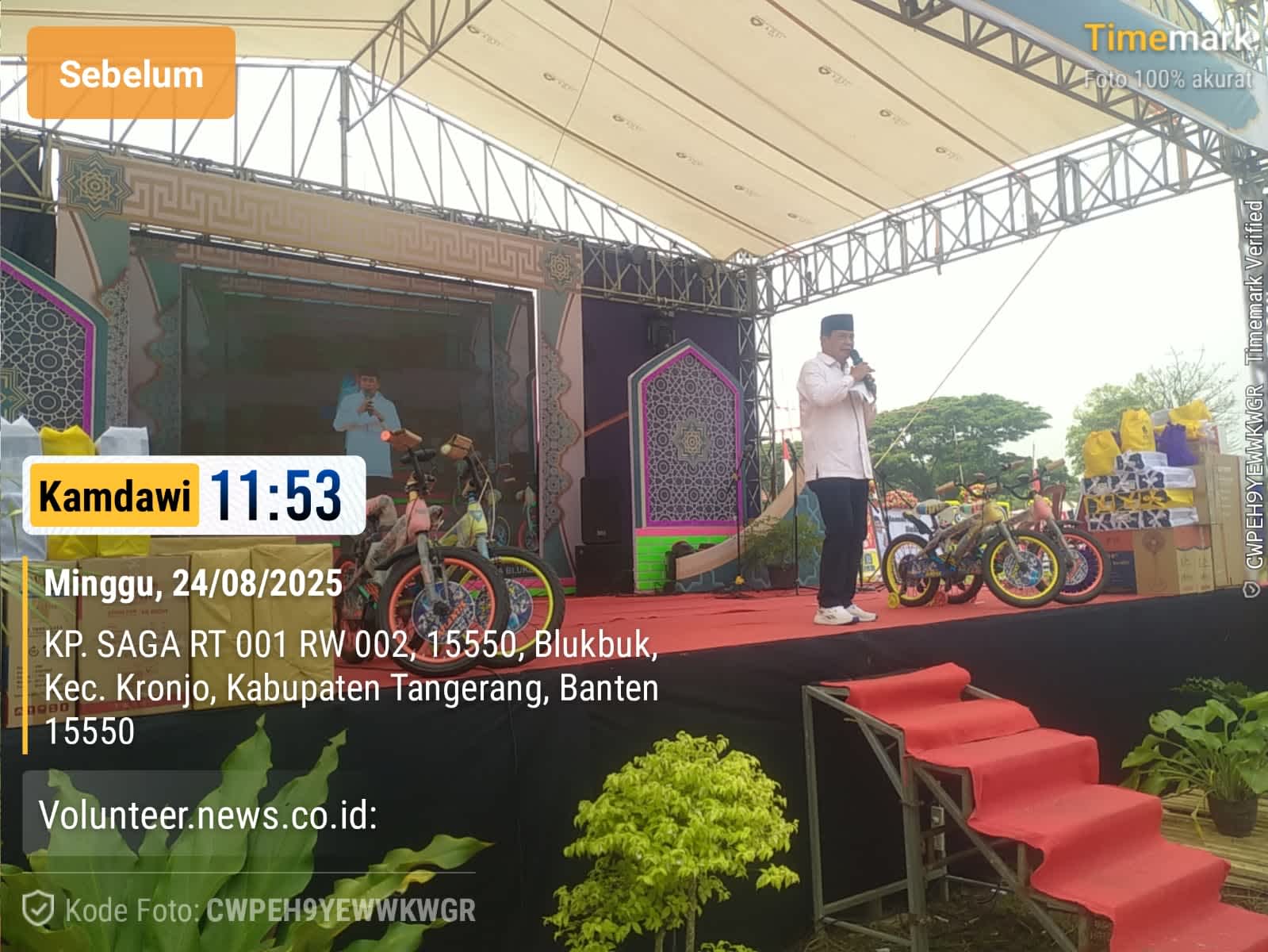 Bupati Tangerang Hadiri MTQ Ke-3 Desa Blukbuk Kec.Kronjo : Momentum Syiar Islam dan Pembinaan Generasi Qur’ani