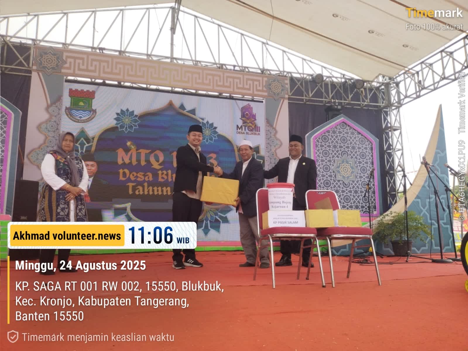 MTQ ke-3 Desa Blukbuk Kec.Kronjo : Lantunan Ayat Suci Al-Qur'an yang Menyatukan Hati