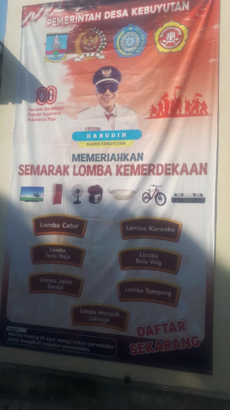 Meriahkan Hut RI Ke 80 Pemerintah Desa Kebuyutan Kec.Tirtayasa Gelar Lomba Rias wajah
