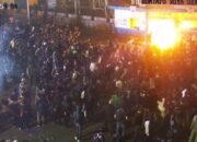 Aksi Memanas di Ciceri: Pos Polisi Dirusak, Ban Dibakar, Massa Teriaki Aparat