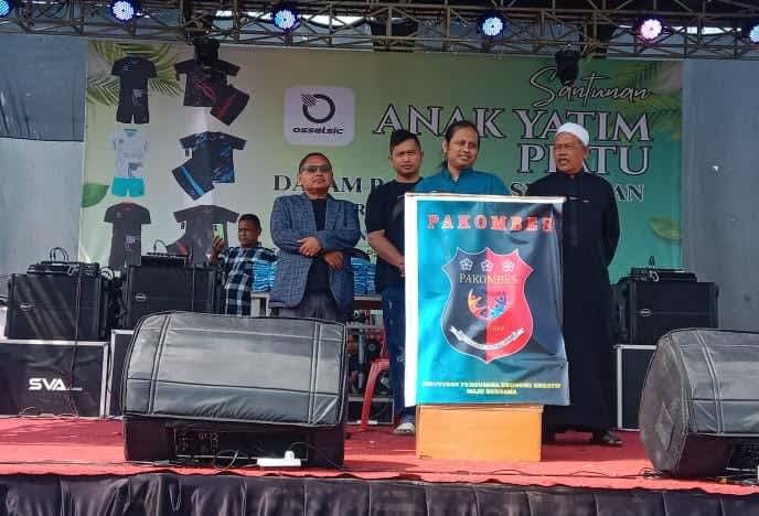 Pakombes Tasyakuran Brand Lokal, Santunan Ratusan Anak Yatim Warnai Desa Ranca Gede Kec.Gunung Kaler