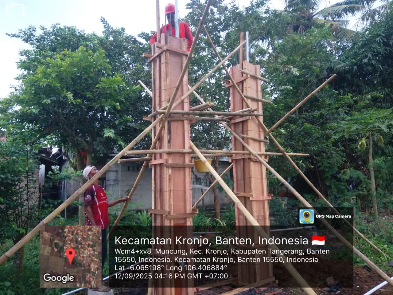 Pasca Pemberitaan di Media Volunteer news, Kontraktor Proyek SAB di Kp.Gabral Desa Muncung Kec. Kronjo Mulai Terapkan K3
