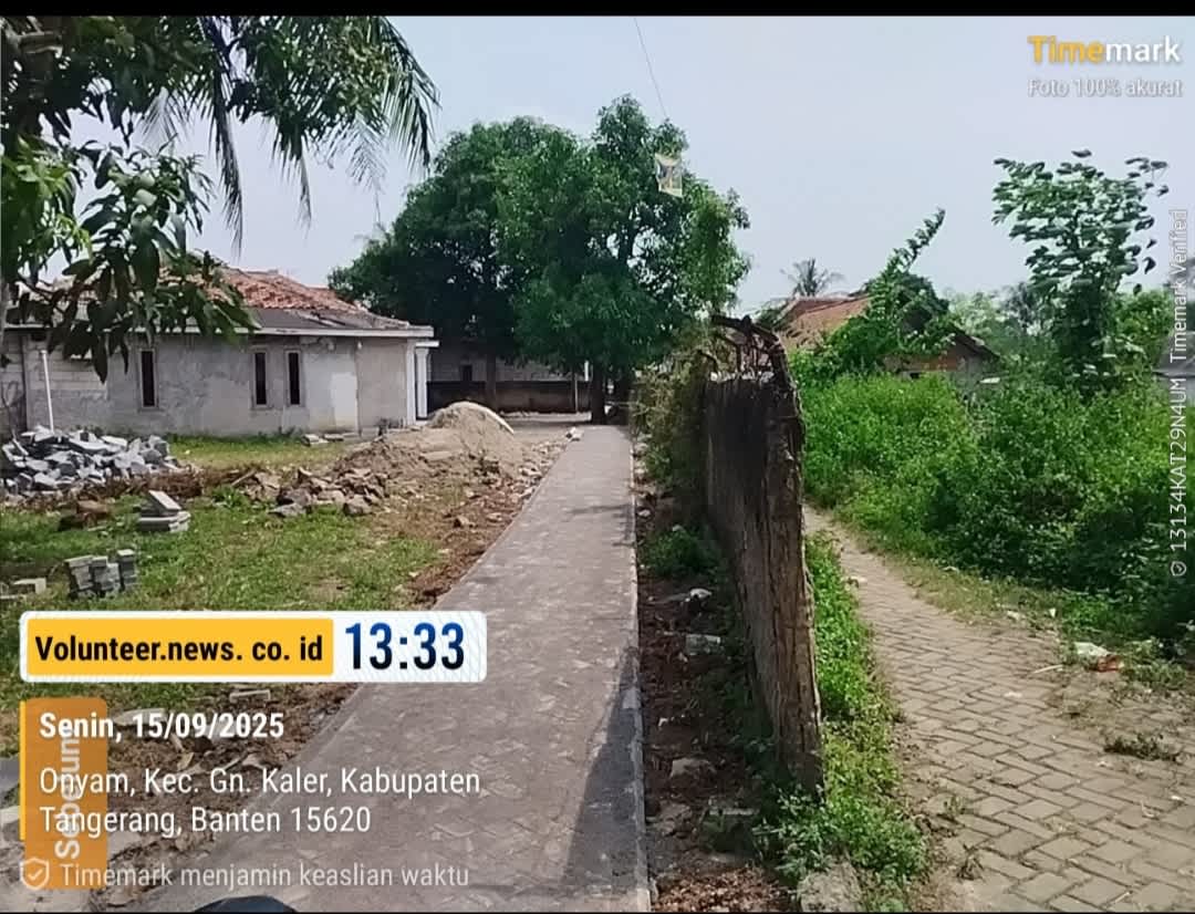 Misteri Proyek Paving Block di Desa Onyam Kec. Gunung Kaler, Tangerang : Siapa Sebenarnya yang Bekerja?