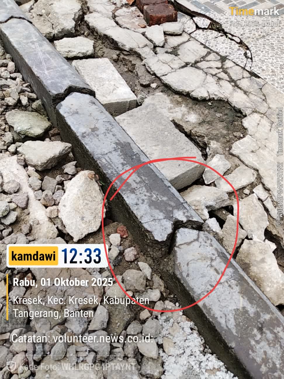 Minim Pengawasan, Proyek Paving Blok di Griya Islam Desa Kresek Disorot Warga