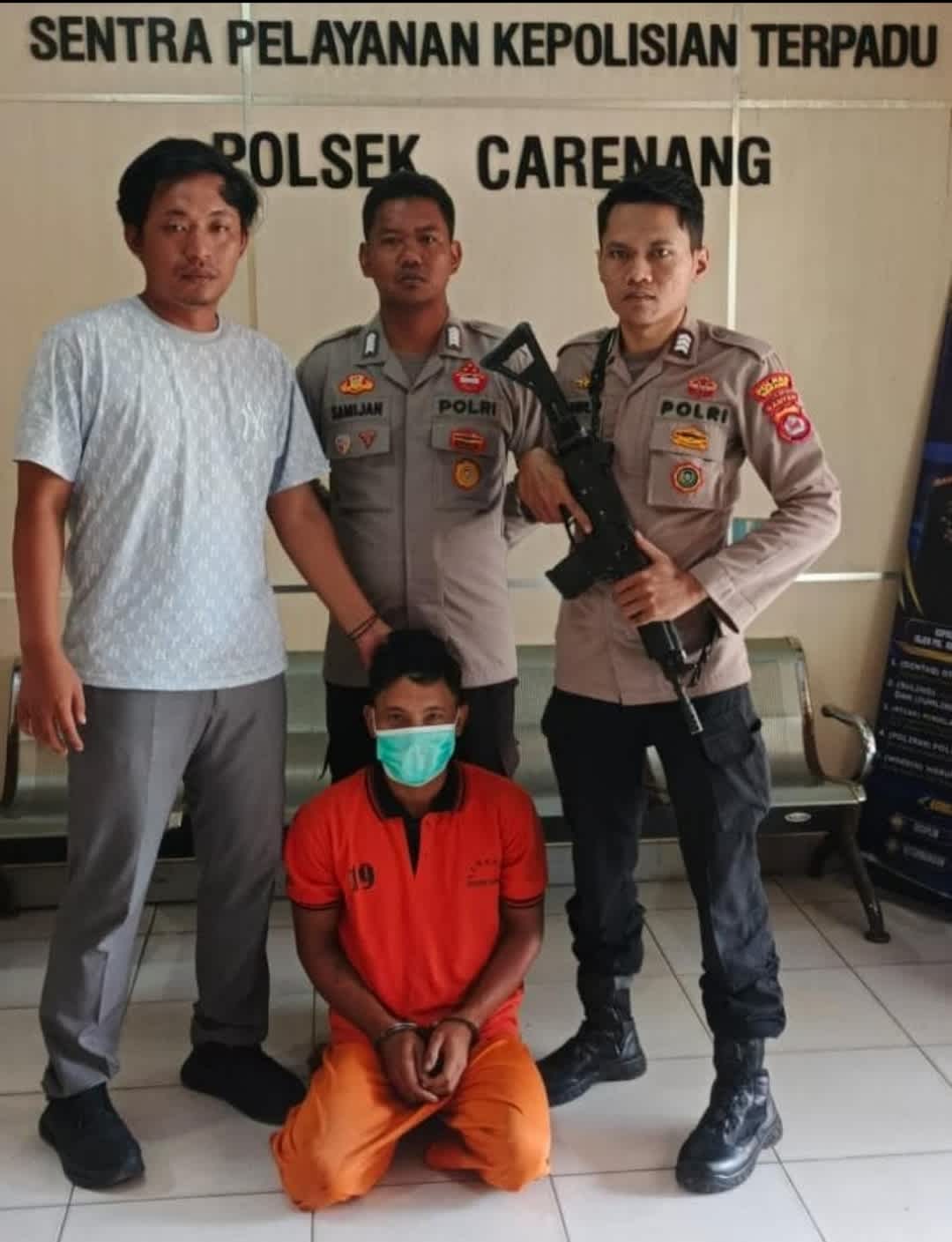 Residivis Spesialis Pencurian Dibekuk Polsek Carenang : Bobol Toko Sembako, Tertangkap Tiga Hari Kemudian