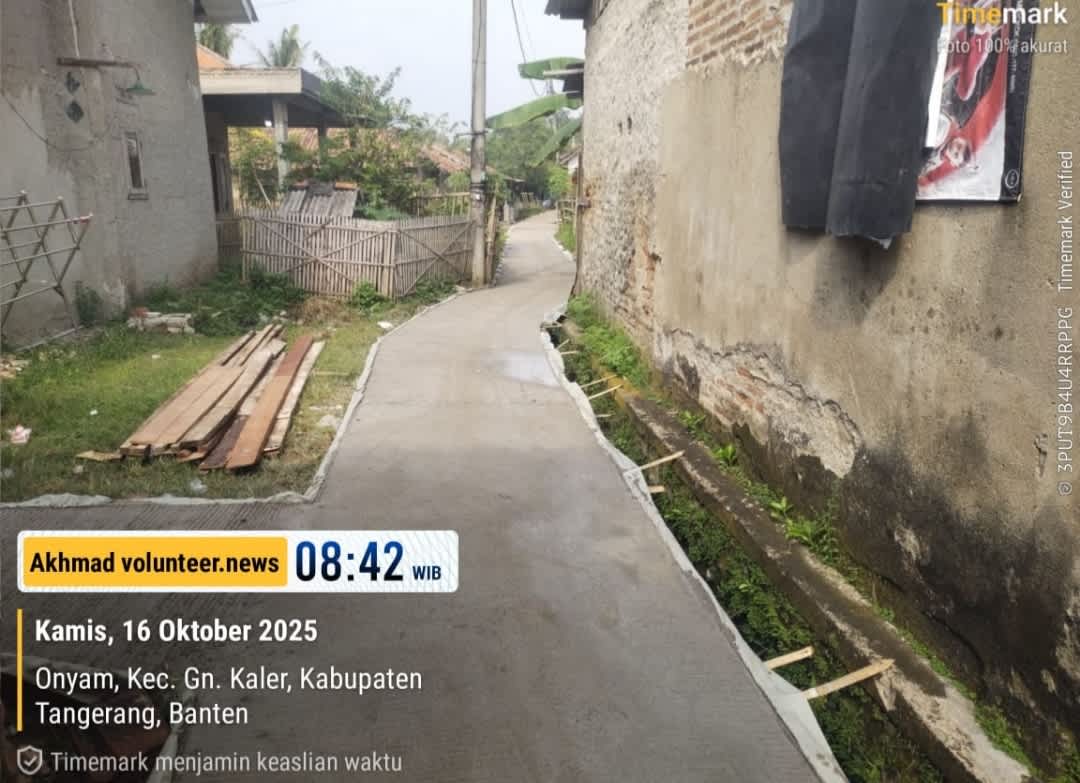 Warga Desa Onyam Sambut Gembira Pembangunan Jalan Beton: Bukti Nyata Pemanfaatan Dana Publik yang Tepat Sasaran