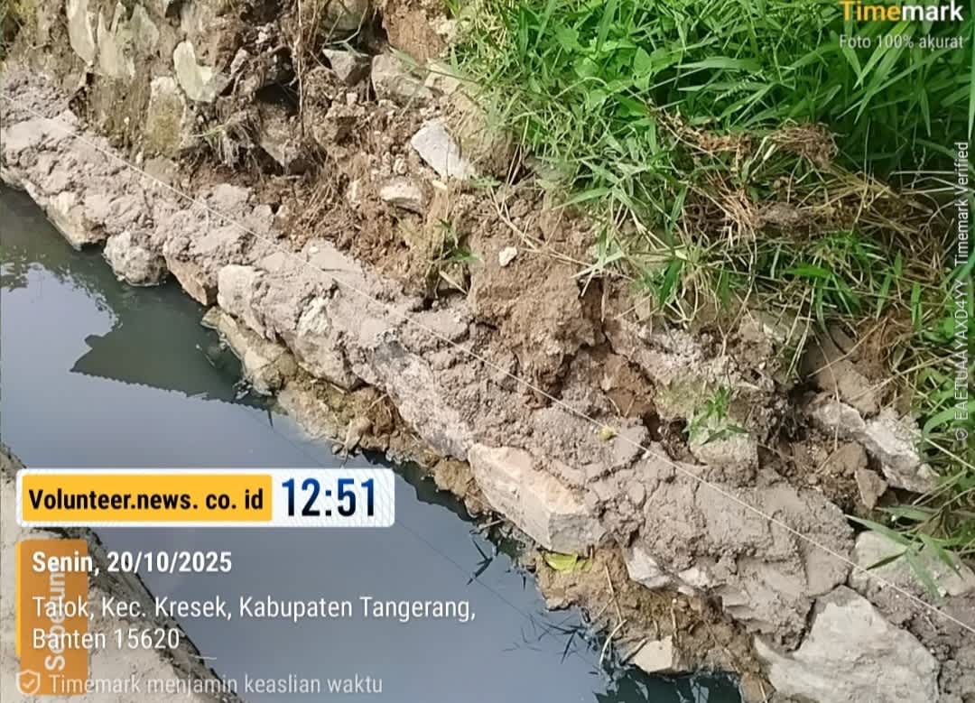 Kualitas Proyek SPAL di Desa Talok Kec.Kresek,Tangerang Dipertanyakan: Eksisting Batu Lama Diduga Tak Dibongkar, Bangunan Terancam Cepat Rusak