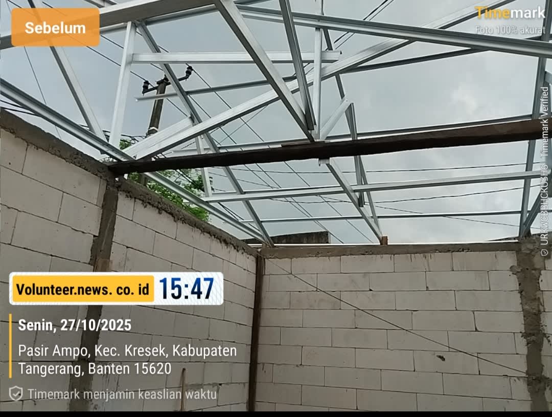 Isu Material Bekas di Proyek Bedah Rumah di Desa Pasir Ampo Kec.Kresek,Tangerang Kontraktor Pelaksana Angkat Bicara