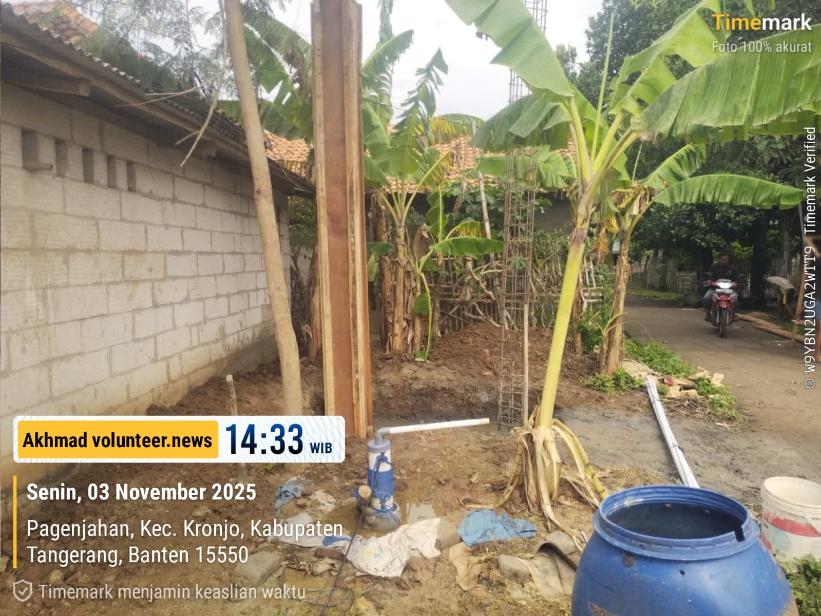 Kualitas Air di Soal, Warga Soroti Proyek Sarana Air Bersih di Desa Pagenjahan Kec.Kronjo,Tangerang