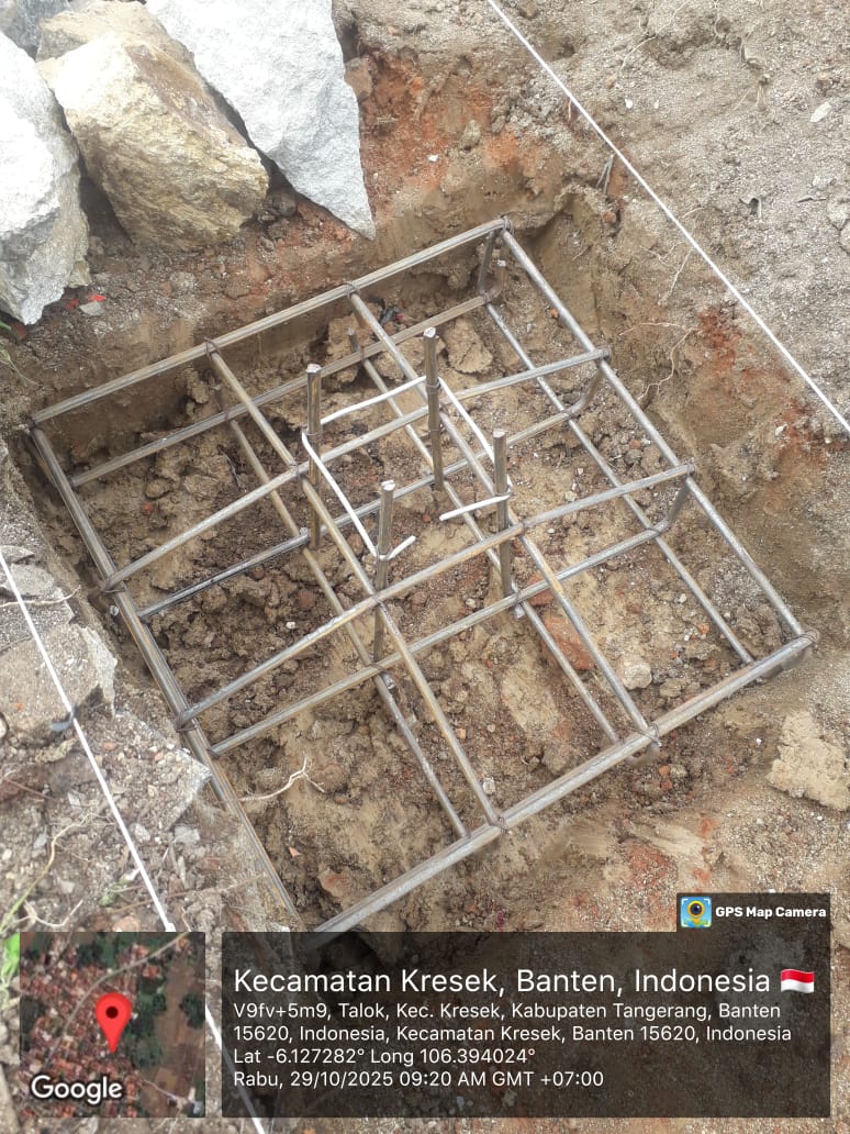 Diduga Tak Penuhi Spesifikasi Teknis, Proyek Balai Warga Desa Talok Kec.Kresek Disorot Warga