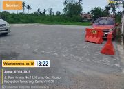 Kurang dari Seminggu Sudah Rampung, Proyek Paving Block di Mapolsek Kronjo, Tuai Apresiasi dan Pertanyaan