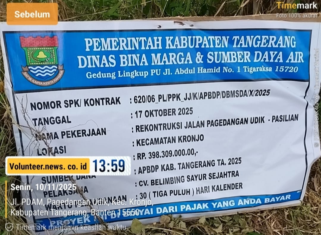 Proyek Rekonstruksi Jalan Pagedangan Udik–Pasilian Dimulai, Minim APD Pekerja Soroti Pentingnya Disiplin K3 di Proyek Pemerintah