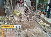 Minim Pemadatan, Proyek Paving Block di Pasar Bolang Desa Rancagede Dibongkar Ulang