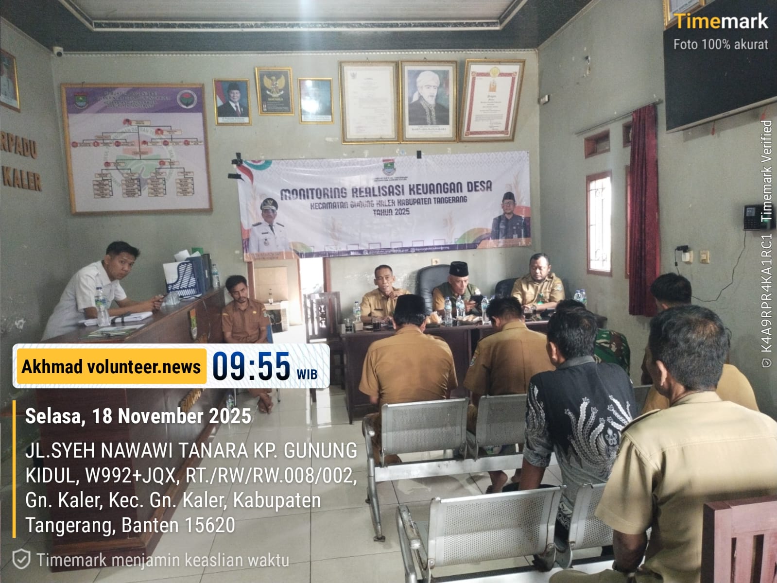 Kecamatan Gunung Kaler Perkuat Transparansi: Tim Monitoring Tinjau Realisasi Keuangan Desa Gunung Kaler