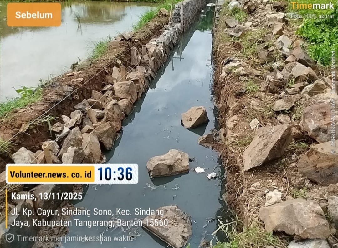 Dugaan Material Limbah Warnai Proyek Tebing Kali Baru di Desa Rancailat