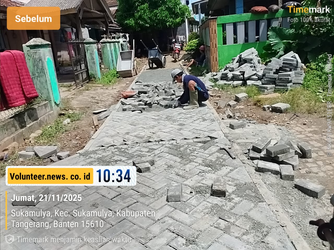 Paving Block di Desa Sukamulya Diduga Tak Sesuai Spek, Kontraktor CV. Aqilla Sumber Berkah dan Pengawas Belum Beri Tanggapan