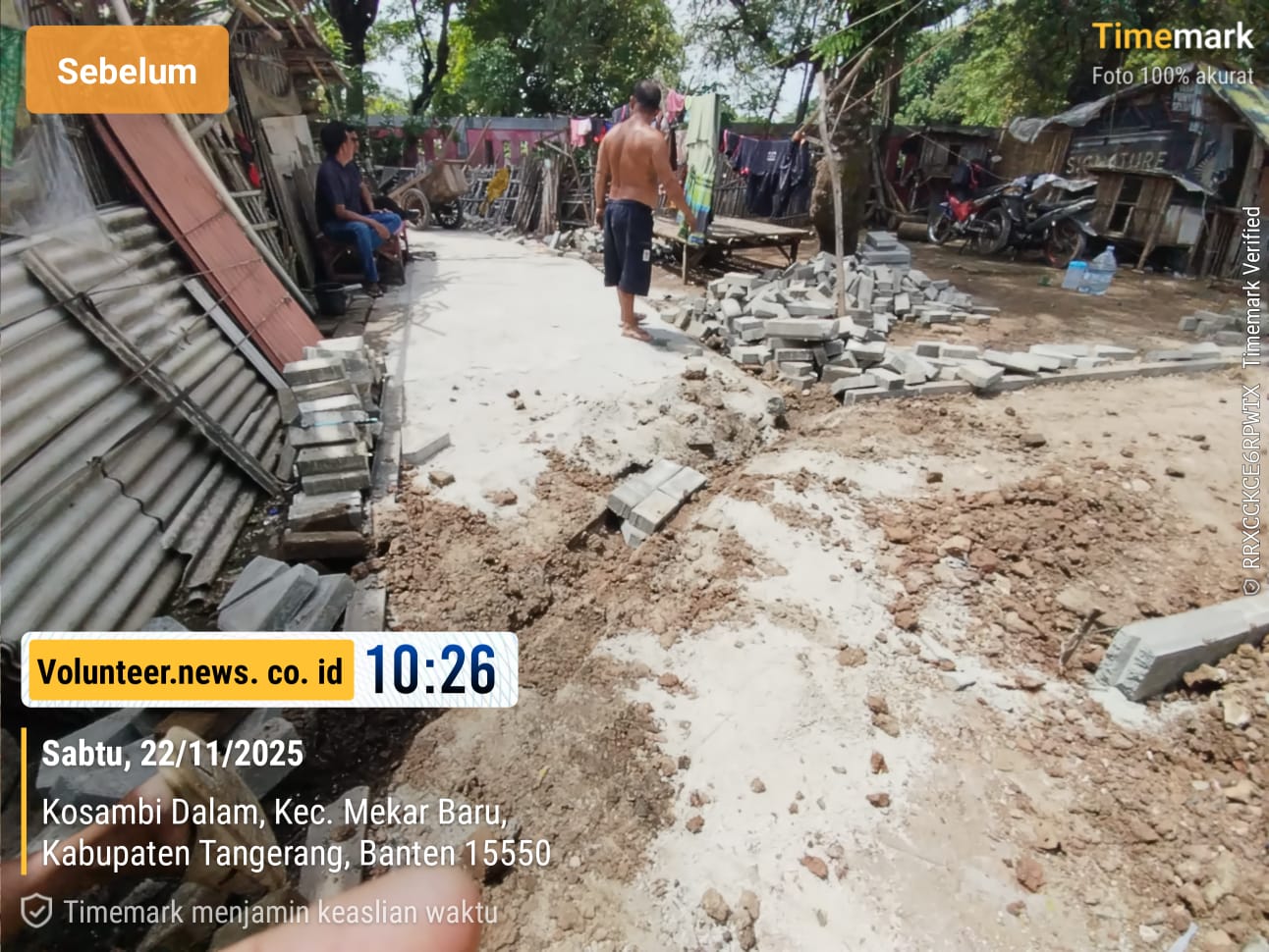 Proyek Paving Block Pemakaman Desa Kosambi Dalam Disorot: Dugaan Pelanggaran Teknis dan Minim K3 Mencuat