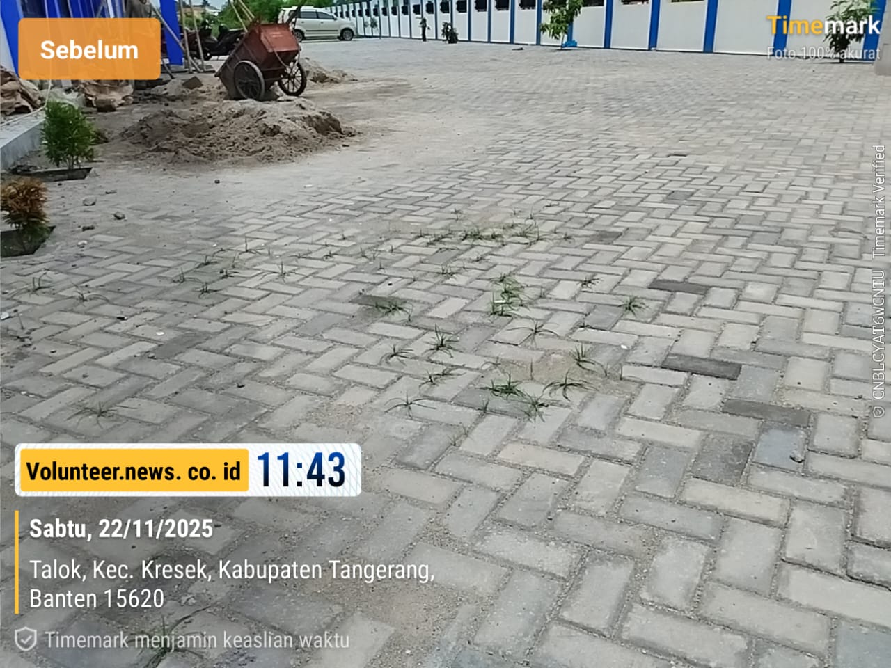 Pemda Tangerang Kucurkan Rp1 Miliar untuk Penataan SMPN 3 Kresek, Kualitas Proyek Mulai Dipertanyakan