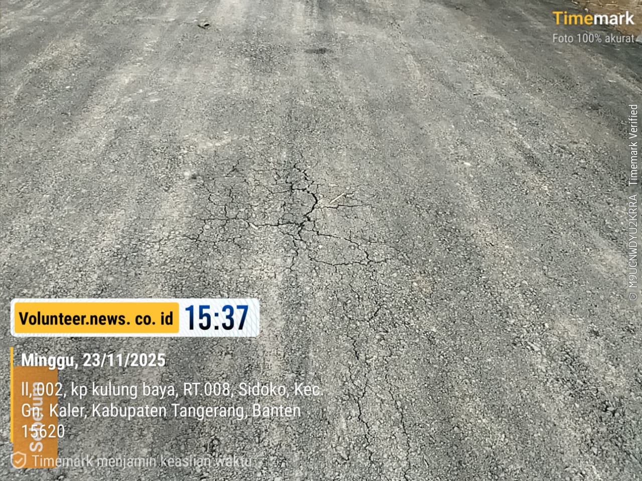 Pengaspalan Cepat Rusak di jalan Kp. Kulung Baya: Camat Gunung Kaler Klaim Hanya Pemeliharaan, Betonisasi Menyusul