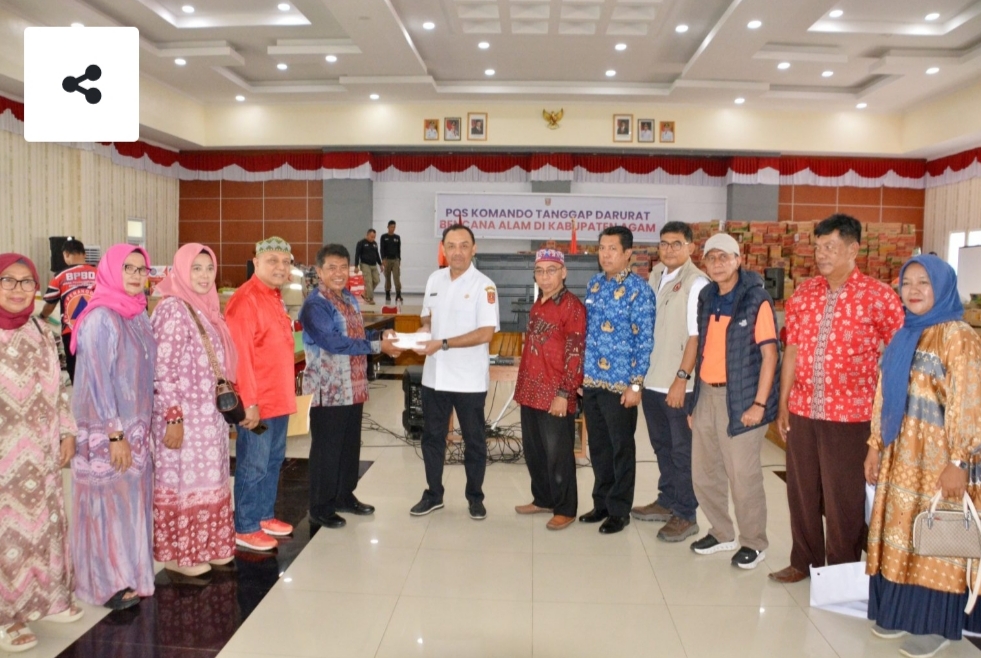 Pemkab Agam Apresiasi Bantuan Rp. 40 Juta IKAB Palembang bagi Warga Terdampak Bencana