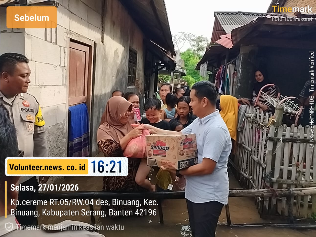 Wujud Kepedulian Sosial, 174 Rumah Terdampak Banjir Terima Bantuan dari Binuang Waterpark