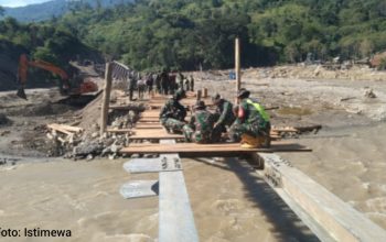 TNI Bangun Jembatan Darurat di Aceh Tengah, Akses Antardesa Kembali Terbuka Pascabencana