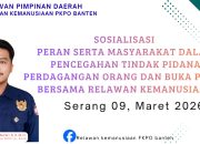 Relawan Kemanusiaan PKPO Banten Siapkan Sosialisasi Anti-TPPO, Dukungan Pemerintah Dinilai Krusial