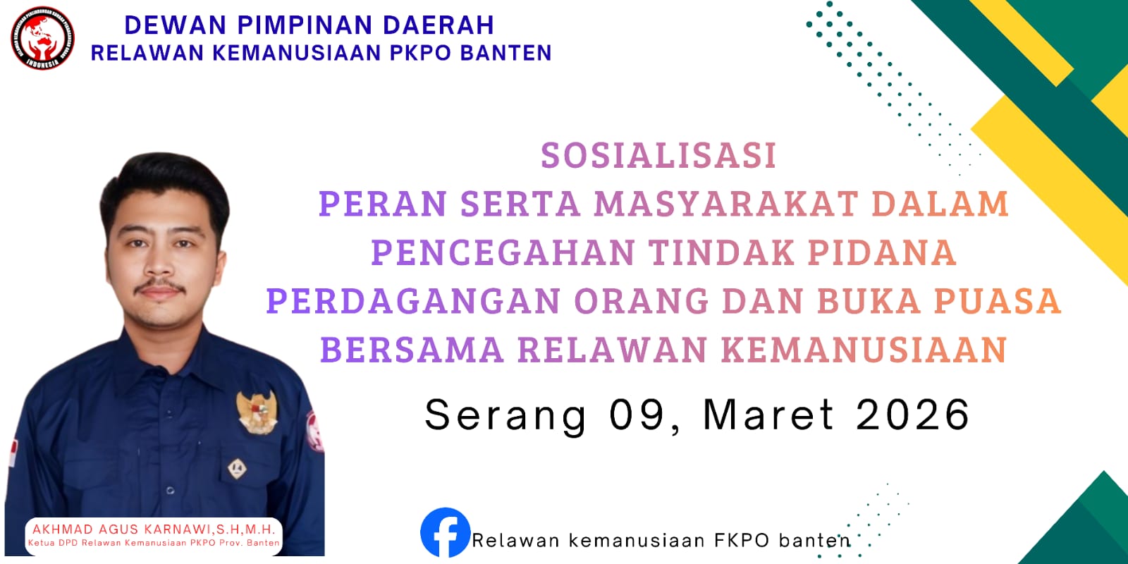 Relawan Kemanusiaan PKPO Banten Siapkan Sosialisasi Anti-TPPO, Dukungan Pemerintah Dinilai Krusial