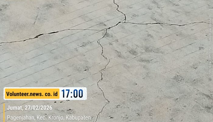 Retak Dini Betonisasi Jalan Raya Pagenjahan–Kresek, Warga Soroti Kualitas Proyek dan Minta Audit Teknis
