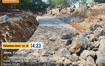 Proyek Bronjong di Desa Pasir Ampo Kec. Kresek Dipertanyakan, Tanpa Papan Informasi dan Diduga Alih Anggaran